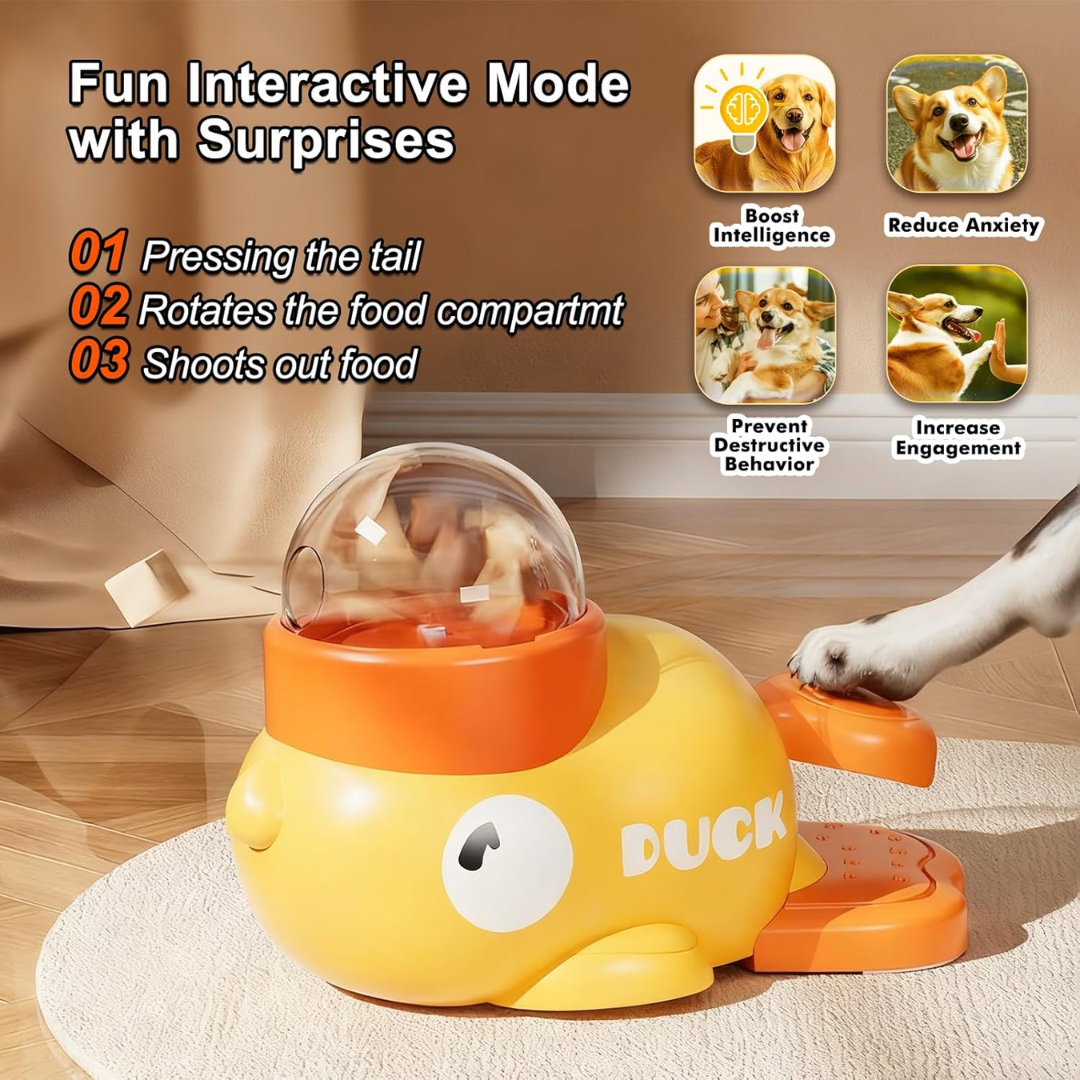 DuckPlay Treat Feeder: Interactive Food Reward Toy